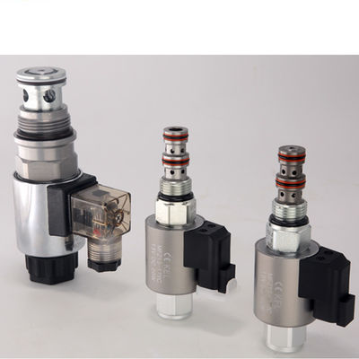 Valve de cartouche solénoïde à filetage automobile 24V Vente hydraulique à trois voies