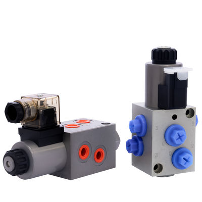 Sur éteint soupape de commande de solénoïde 6 voie 2 position soupape hydraulique électrique