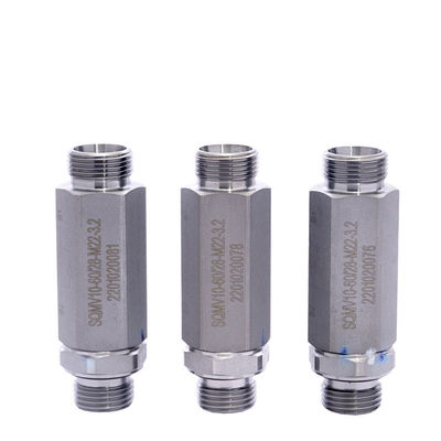 Valve de débit hydraulique à 350 bar, valve d'accélération solénoïde à voie unique en fer