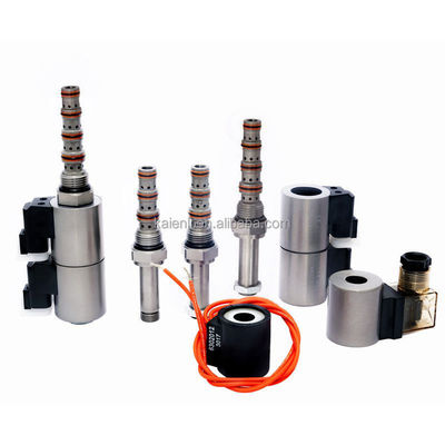 4 voies 3 position cartouche soupape électromagnétique filée bobine type connecteur jumeau