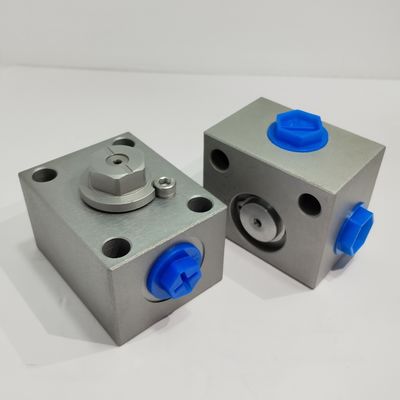 Valve hydraulique à haute pression à coupure droite, valve à bille personnalisée 3 voies