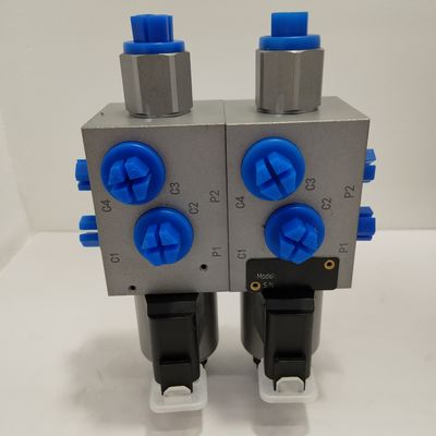 Valve électrique solénoïde hydraulique de 36W 12v 6 voie 2 position double