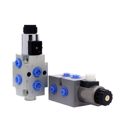 Sur éteint soupape de commande de solénoïde 6 voie 2 position soupape hydraulique électrique