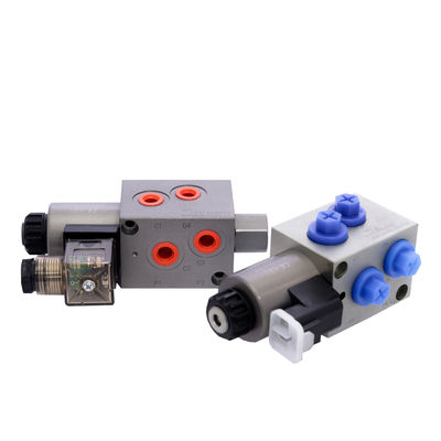 Cartouche soupape solénoïde hydraulique 2 position 6 voies bloc de manifold personnalisé